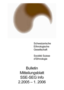 Bulletin Mitteilungsblatt SSE-SEG Info 2.2005