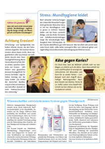 Stress: Mundhygiene leidet Käse gegen Karies?