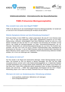 Merkblatt FSME - Kreis Viersen