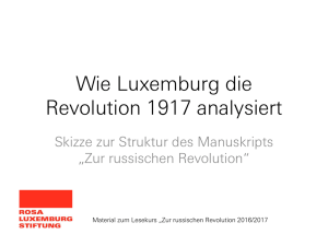 Handzettel - Rosa Luxemburg lesen