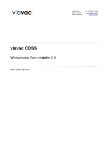 viavac CDSS - Clinical Decision Support System