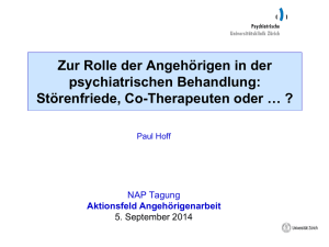 Referat Hoff - Netzwerk Angehörigenarbeit Psychiatrie