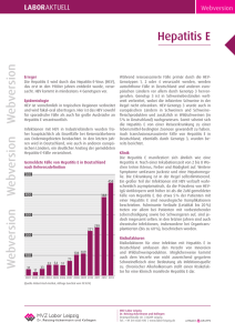 Hepatitis E - Dr. Reising