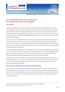 Schwalb, Lilian:Social Entrepreneurship und Social Business
