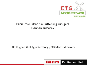 Vortrag Dr. Hittel - Eilers Futtermittel