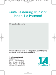 Gute Besserung wünscht Ihnen 1 A Pharma!