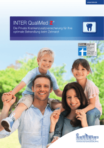 Kundenbroschüre INTER QualiMed Z ® Zahn