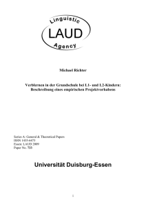 Universität Duisburg-Essen - Linguistik