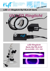 UV LED Ringlicht