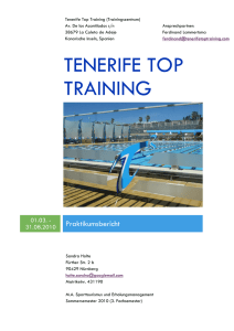 Tenerife Top Training - Deutsche Sporthochschule Köln