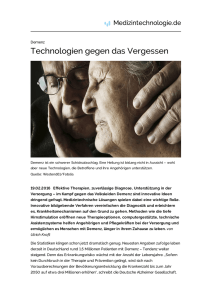 Technologien gegen das Vergessen