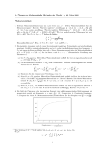 2. Übungen zu Mathematische Methoden der Physik 1 / 18. März