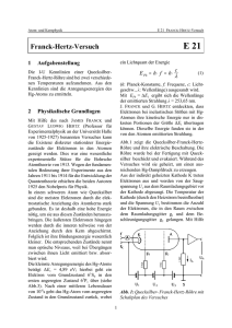 Franck-Hertz-Versuch E 21
