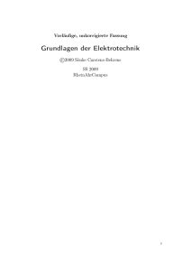 Grundlagen der Elektrotechnik