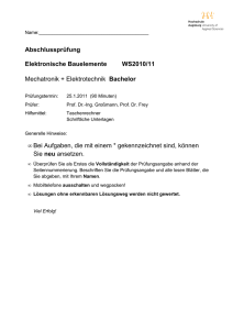 Abschlussprüfung Elektronische Bauelemente WS2010/11