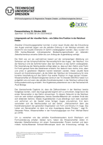 Pressemitteilung - BIOTEC TU Dresden