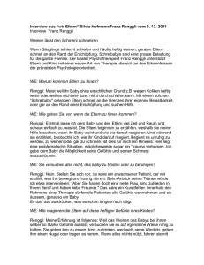 Interview Silvia Hofmann/Franz Renggli vom 3. 12. 2001