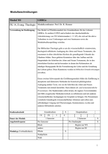 Modulbeschreibungen Modul M1 GHRGe