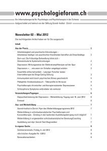 Newsletter 02 – Mai 2012 - Szondi