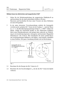 LK H. P. Niedermann Magnetische Felder A.2.17  1 (1– 6) Helium