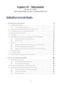 Inhaltsverzeichnis - 5. Physikalisches Institut