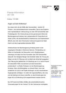 Presse-Information 347 /09 - Bezirksregierung Arnsberg