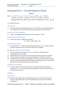 Jahrgangsstufe 9 – Grundfertigkeiten Physik - Robert