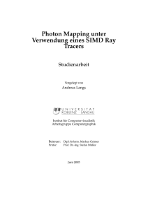 Photon Mapping unter Verwendung eines SIMD Ray Tracers