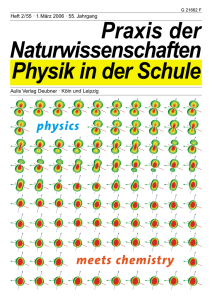 Physics meets chemistry - Der Karlsruher Physikkurs