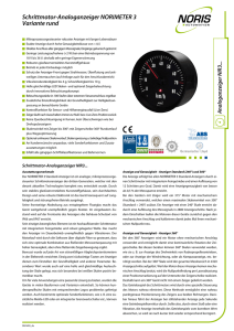 Schrittmotor-Analoganzeiger NORIMETER 3 Variante rund