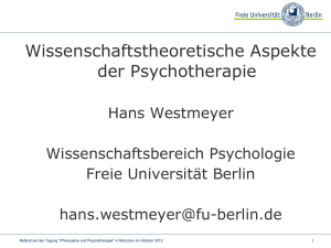 Vortrag Prof. Hans Westmeyer