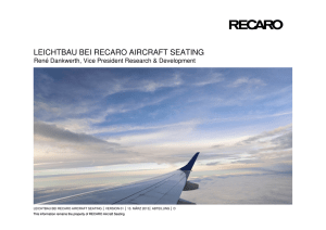 leichtbau bei recaro aircraft seating