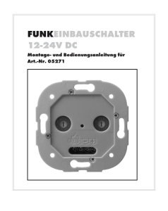 Funkeinbauschalter 12-24V Dc - REV