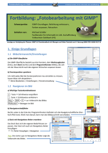 Fotos bearbeiten mit Gimp - FB-AB