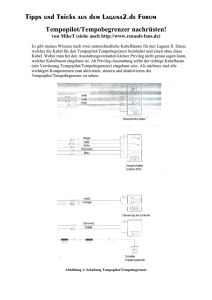 Tempopilot/Tempobegrenzer nachrüsten - Motor-Talk