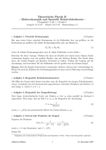 Theoretische Physik II - Elektrodynamik und Spezielle