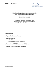 Kardiale Magnetresonanztomographie bei angeborenen Herzfehlern