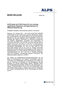 news release - Alps Electric