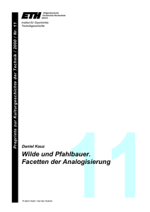 Wilde und Pfahlbauer. Facetten der Analogisierung
