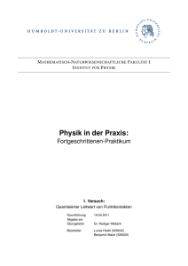 Physik in der Praxis - Humboldt
