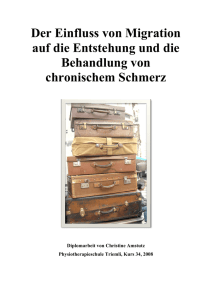 Der Einfluss von Migration auf die Entstehung und die Behandlung