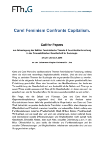 Care! Feminism Confronts Capitalism.