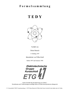 Formelsammlung TEDY