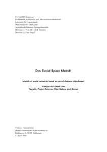 Das Social Space Modell