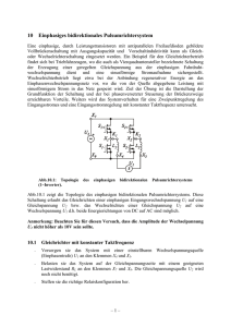 10 Einphasiges bidirektionales Pulsumrichtersystem