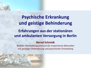 Bernd Schmidt - Landesverband Sozialpsychiatrie MV