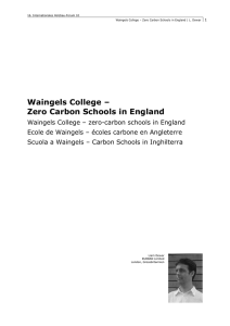 Waingels College – Zero Carbon Schools in England - Forum