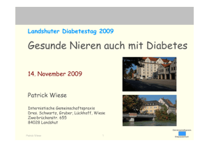 Diabetes und Niere