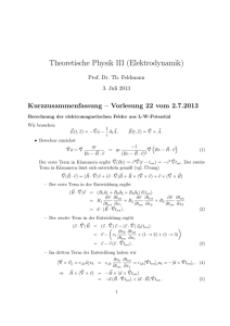 Theoretische Physik III (Elektrodynamik)