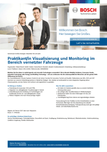 Praktikant/in Visualisierung und Monitoring im - Bosch